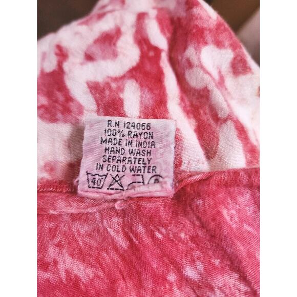 Shoreline Ombre Tie-dyed Dress With Fringe & Embroidery Summer Beachy Boho VGUC - Picture 5 of 6